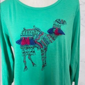 Camel shirt size PXL, Crown & Ivy teal